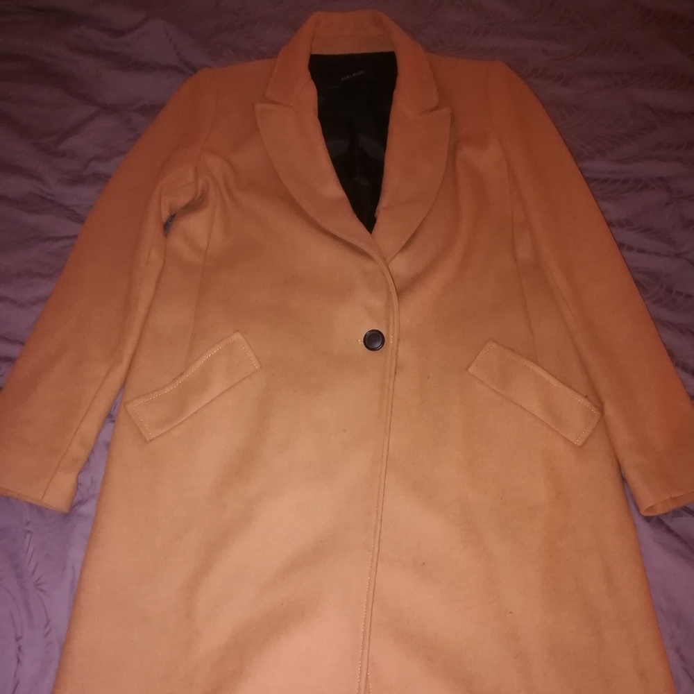 Zara camel wool coat